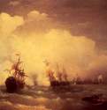 Морское сражение при Ревеле (9 мая 1790). 1846 - Naval Battle at Revel (May 9, 1790). 1846222 х 335 смХолст, маслоРомантизм, реализмРоссияСанкт-Петербург. Военно-морское училище им. Ф. Э. Дзержинского